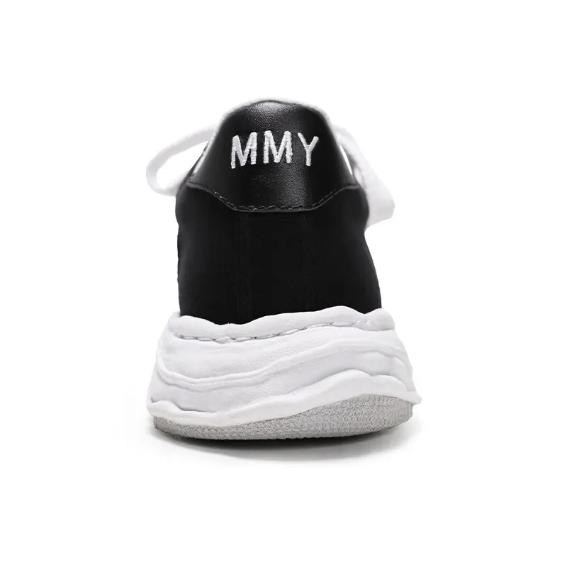 MIHARA YASUHIRO Wayne Low Top Stylish Skateboarding Shoes Unisex Black-4