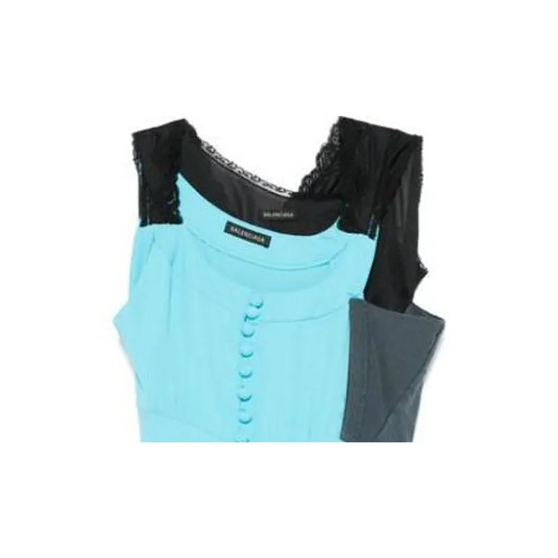 Balenciaga Asymmetric Panelled Dress-5