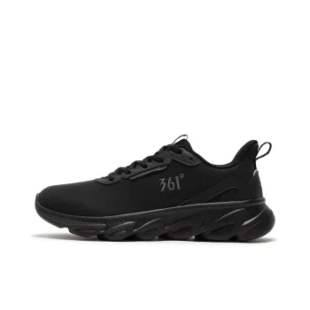 361° Flick Series Cushioned Wear Resistant Water Resistant Low Top Casual Athletic Shoes Men's Obsidian Black