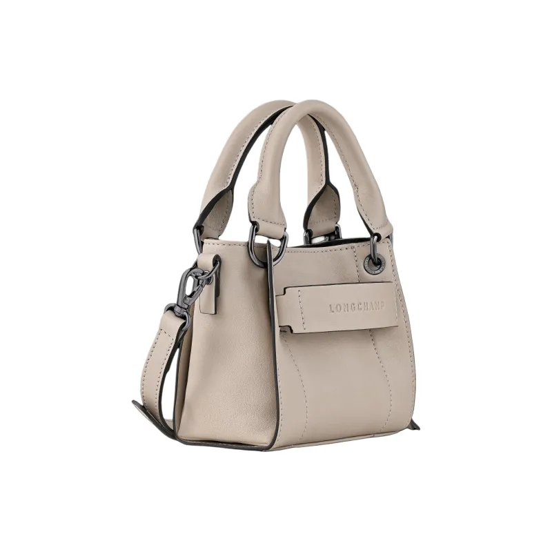 LONGCHAMP 3D Calfskin Shoulder Bag Crossbody Bag Handbag Extra Small Women's Earth Umber-1
