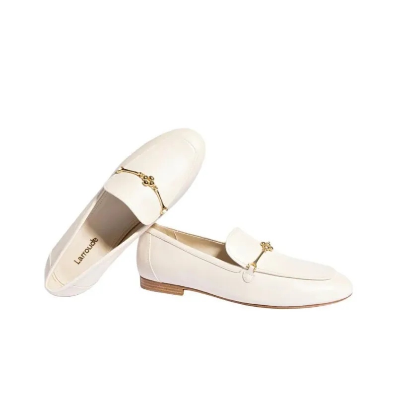 Larroude Katherine Loafers Women's White-4