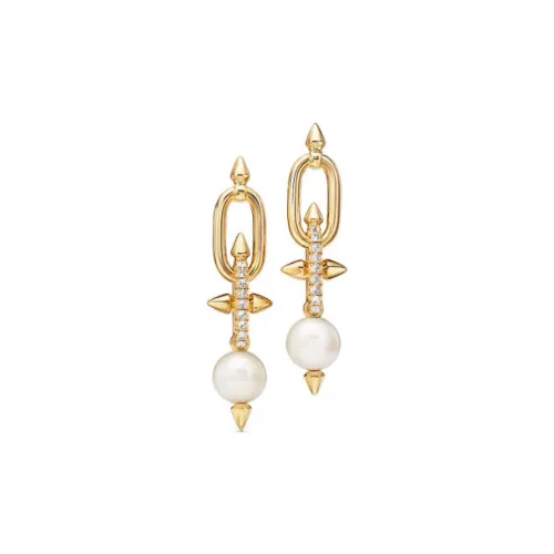 TIFFANY & CO. 18K Gold Earrings Women's Gold