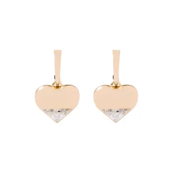 PRADA Diamond Earrings Women's Gold