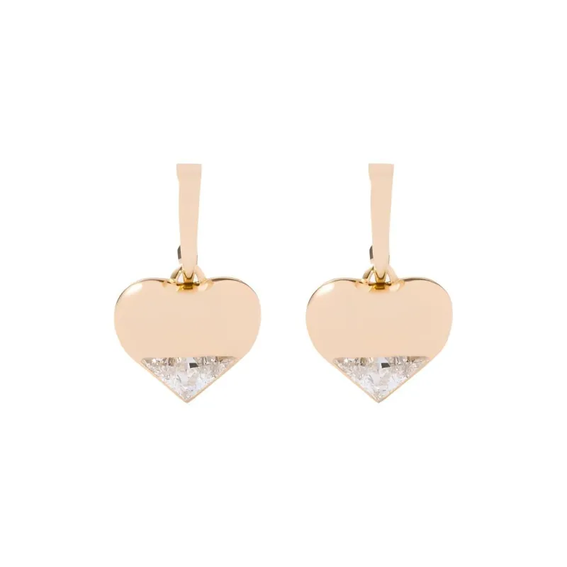 PRADA Diamond Earrings Women's Gold-0