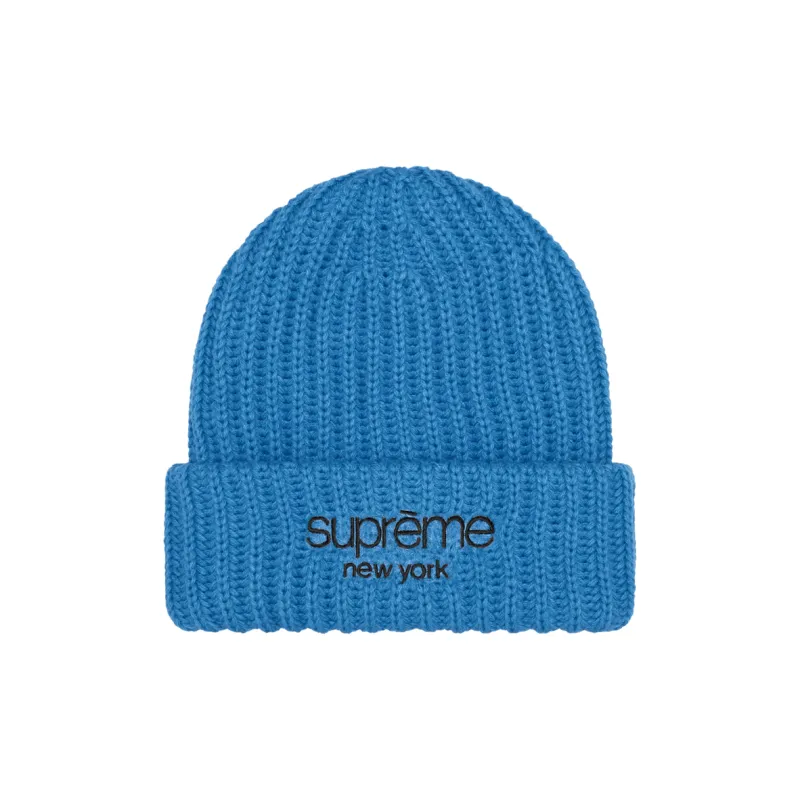 Supreme Classic Logo Chunky Ribbed Beanie-2