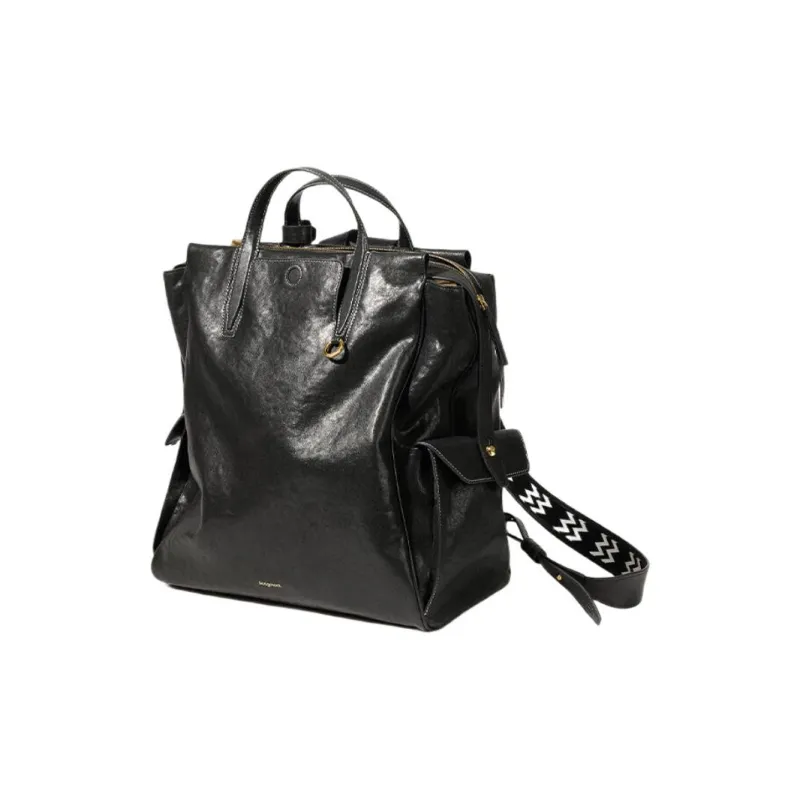 Songmont Genderless Vintage Vegetable Tanned Leather 16 Inch Laptop Bag Tubas Unisex Black/Brown-0