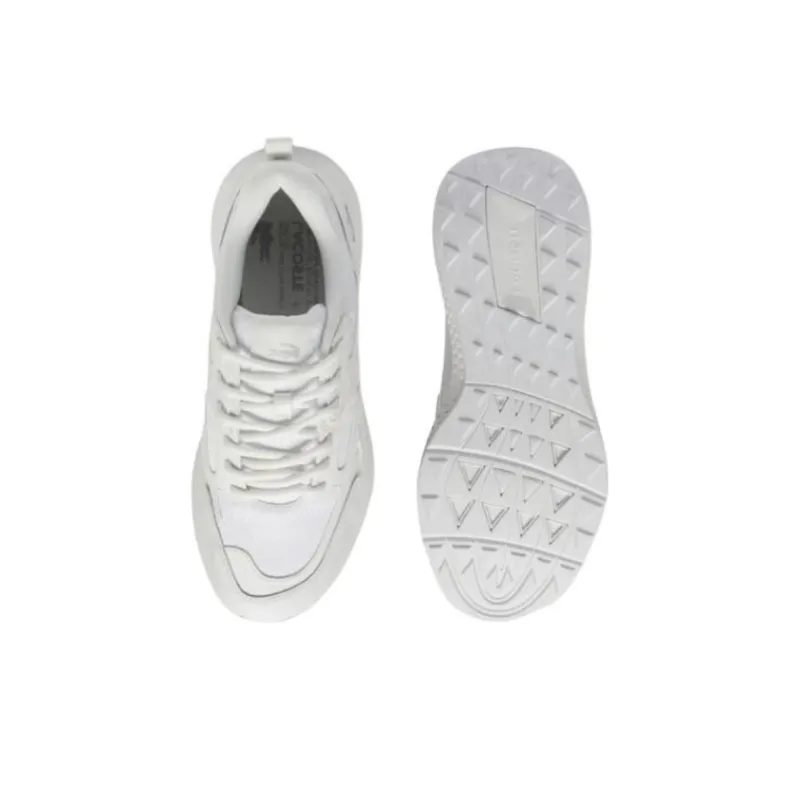 LACOSTE Evo Slip Resistant Low Top Casual Shoes Men's White-6