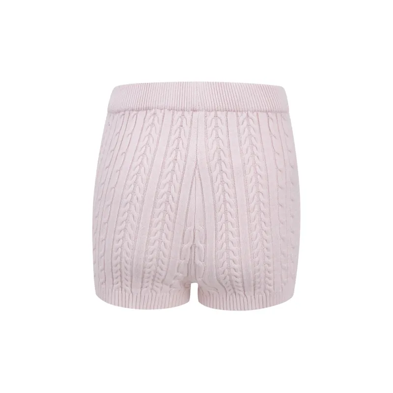 Ariseism Basic Versatile Solid Color Knitted Shorts Fall New Arrival Comfortable Pants Women's-5