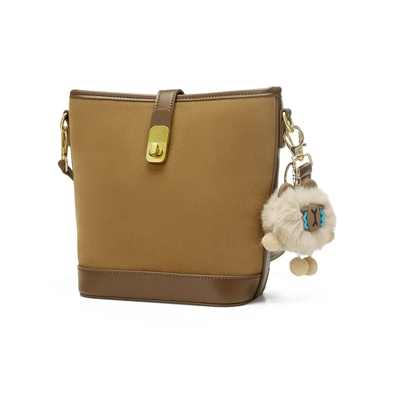 JOSINY PU Shoulder Bag Regular Women's Black/Apricot/Brown-5