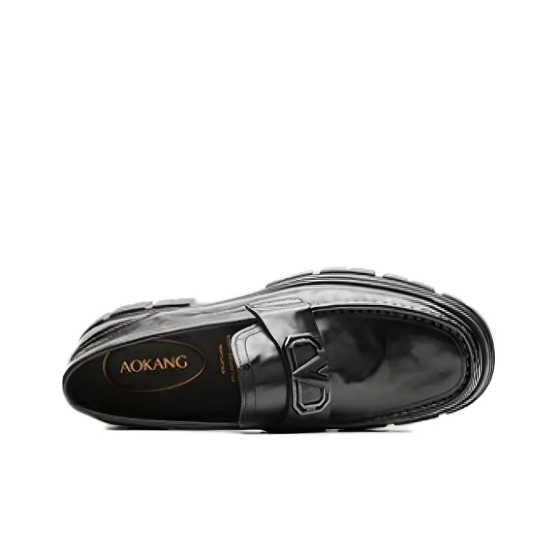 AOKANG Loafers Men Black-3