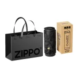 Black Warrior+Autumn Water Gaze Leather Case (Black)+Business Shopping Bag