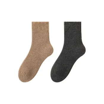 MIIOW Mid Calf Socks Unisex 2 Pack