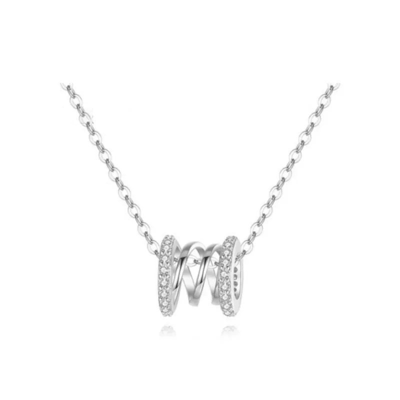CHIEMOT S925 Silver Collarbone Chain Women's-4