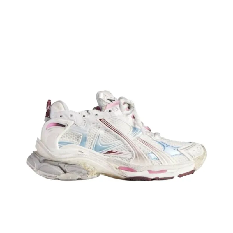 Balenciaga Runner Low-Top Casual Shoes Men's White-1