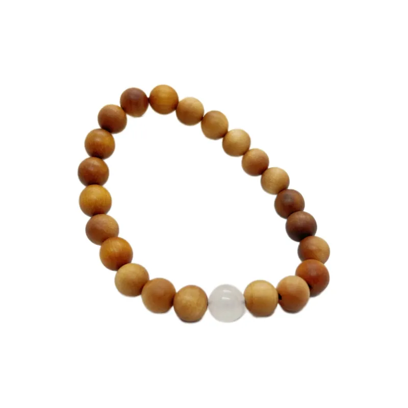 ZANJICHUANQI Sandalwood Wooden Bracelets Unisex-0