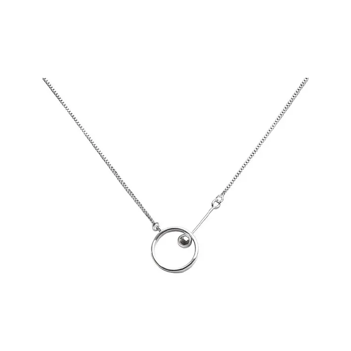 CUTE DAME S925 Silver Necklace Women's Silver-0
