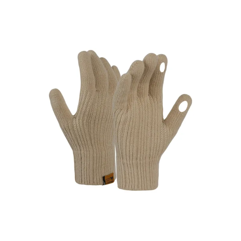 PEAK Knitted Fabric Blend Knit Gloves Unisex-3