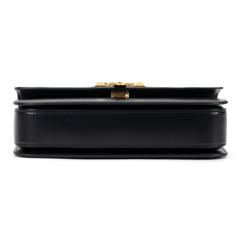 TORY BURCH Eleanor Leather Crossbody Bags Trumpets Women's Black-3