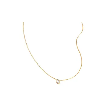 Monica Vinader Diamond Pear Adjustable chain Necklace