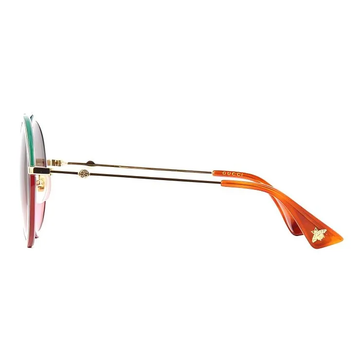 GUCCI Sunglasses Unisex Gradient Gray Pink-3