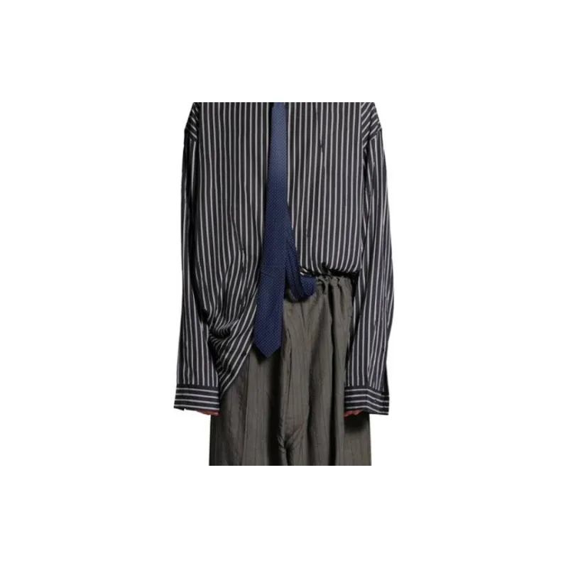 Balenciaga Striped Fluid Shirt-6