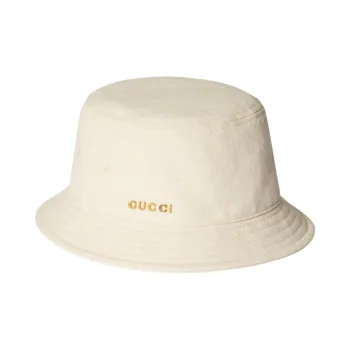 GUCCI Canvas Bucket Hats Men's Beige