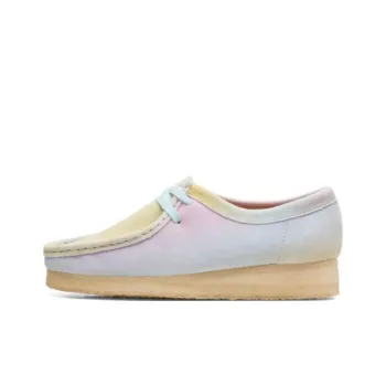 Clarks Originals Wallabee White Blue Women's