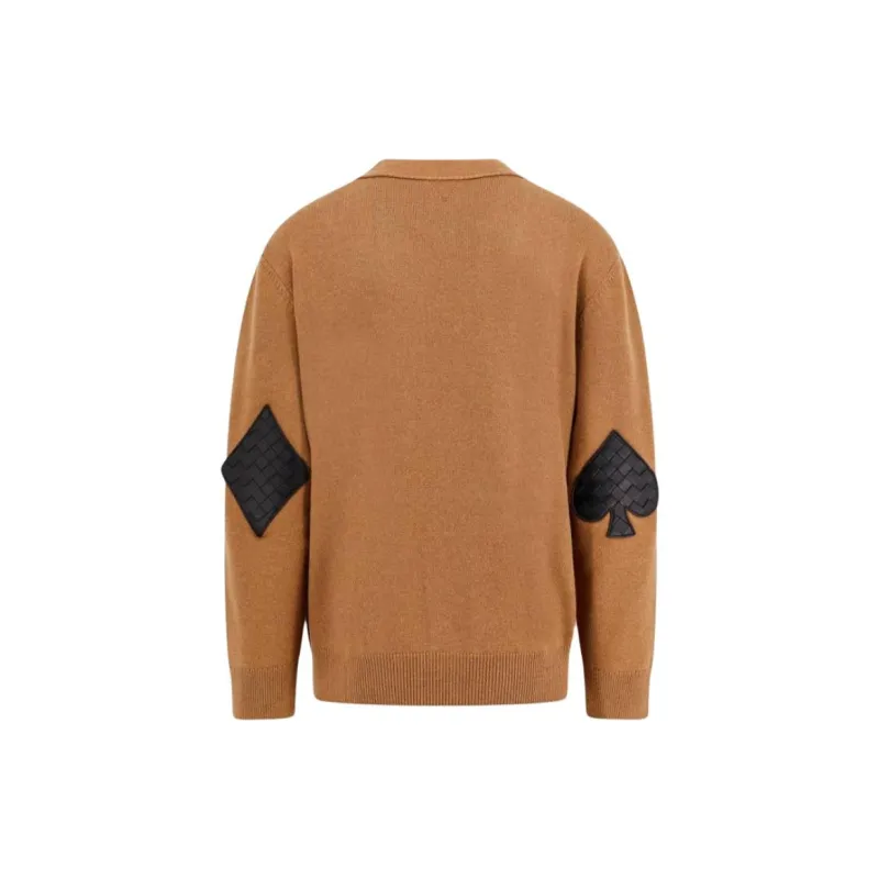 Bottega Veneta Long Sleeved V Neck Knitted Cardigan-1
