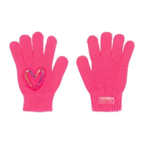 Billieblush Acrylic Knit Gloves Unisex Pink