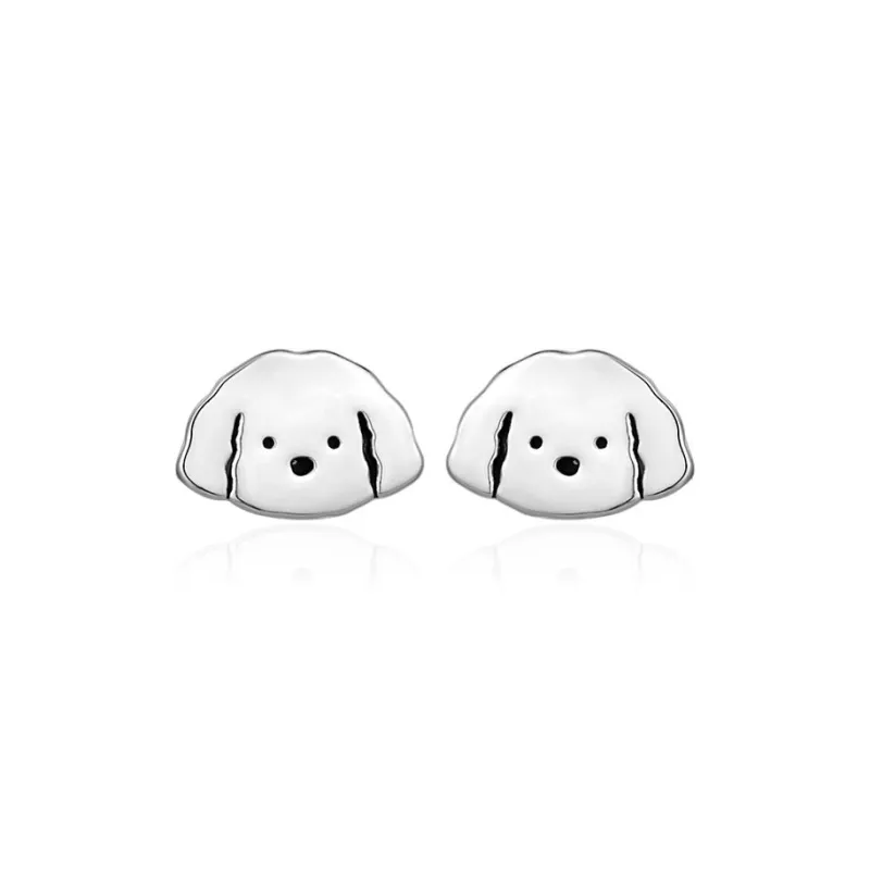 GIRATI S 999 Fine Silver Stud Earrings Unisex-2