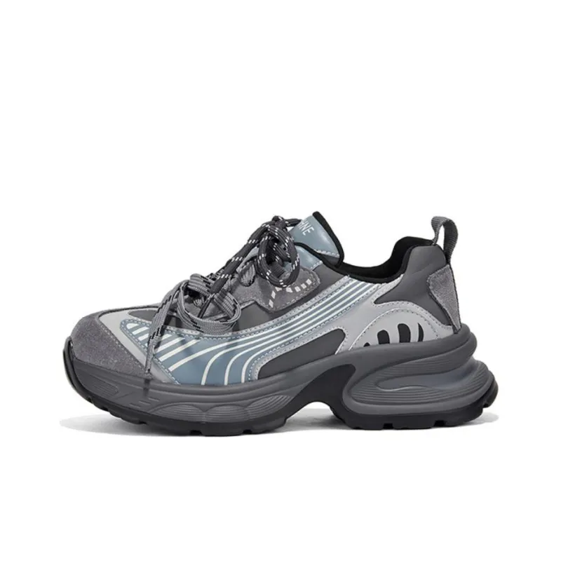 DAPHNE Slip Resistant Low Top Chunky Sneakers Women's-0