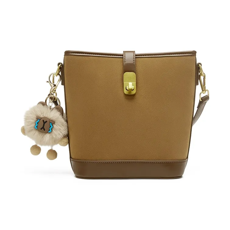 JOSINY PU Shoulder Bag Regular Women's Black/Apricot/Brown-4