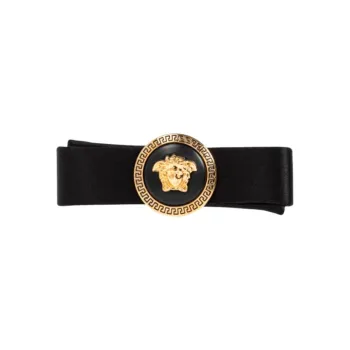 VERSACE Medusa Appliqué Satin Finished Hair Clip
