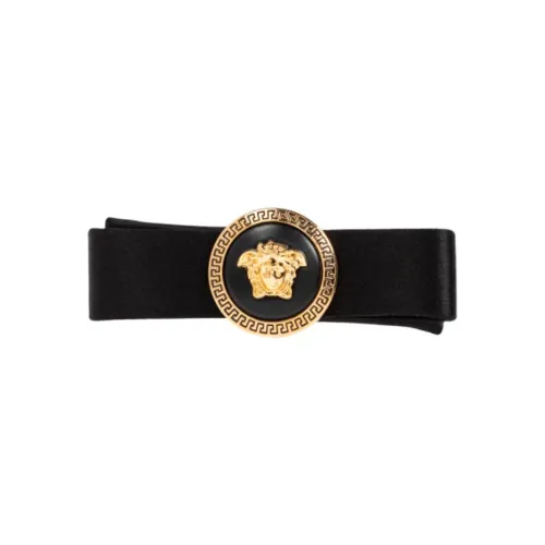 VERSACE Medusa Appliqué Satin Finished Hair Clip