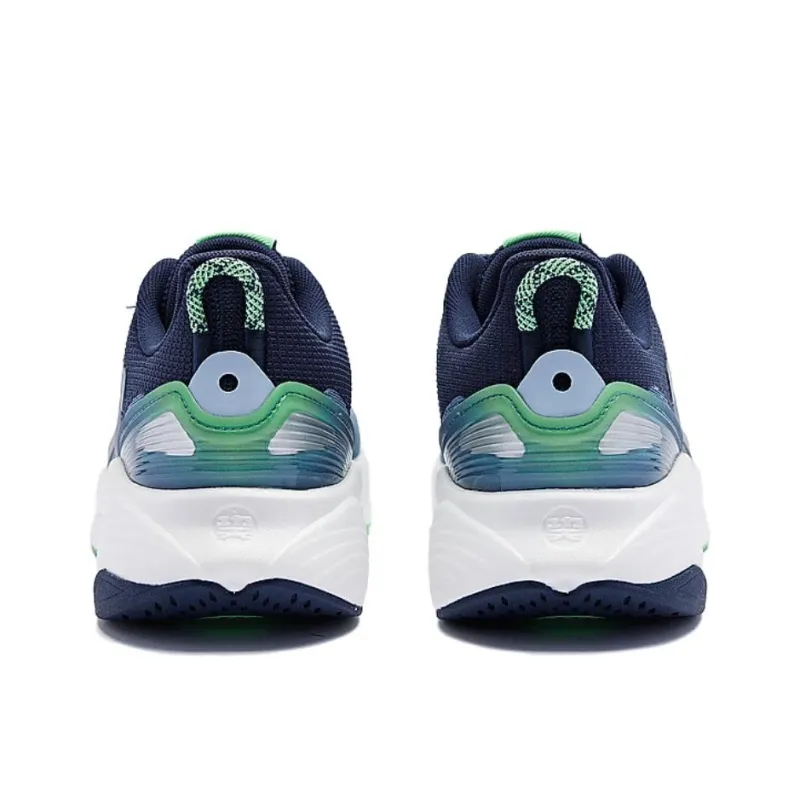 QIAODAN Streamer 4.0 Cushioning Wear Resistant Low Top Casual Running Shoes Men's Turquoise-6