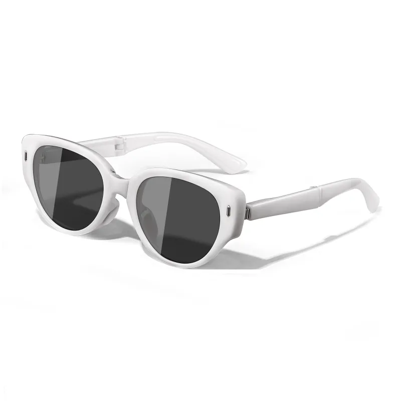 LASHION Irregular Shape Sunglasses Unisex Black-4