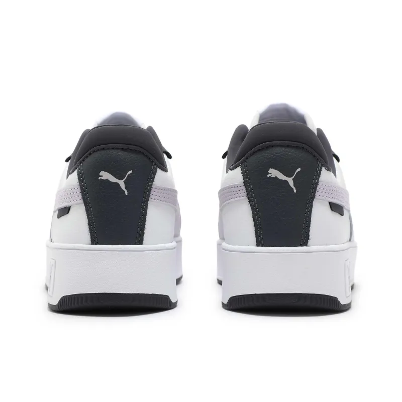 PUMA Warm And Wear-Resistant Low-Top Skateboard Shoes Women's Black White-4