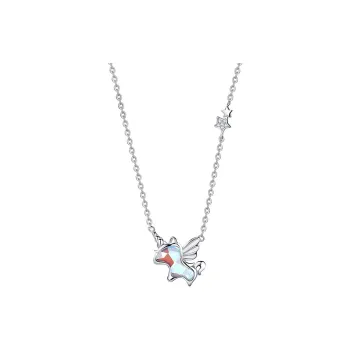 CHIEMOT S925 Silver Collarbone Chain Women's