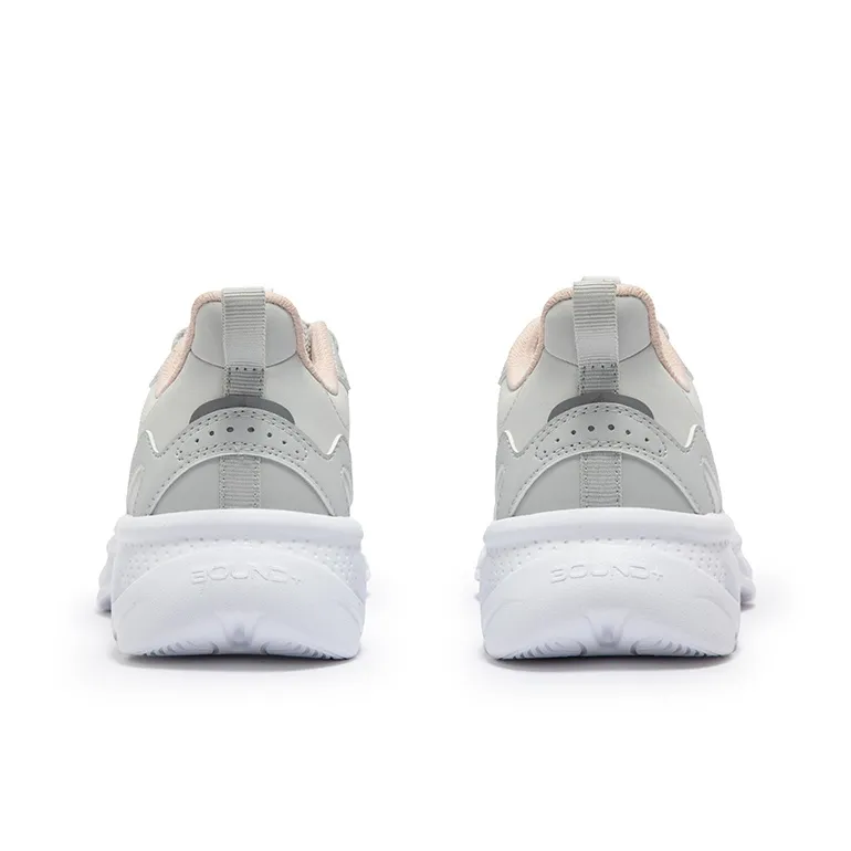 361° Running Collection Cushioning Anti Slip And Wear Resistant Low Top Running Shoes Women's Gray Pink-4