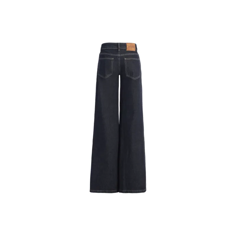 Wen Shan Jeans Women's Dark Blue-5