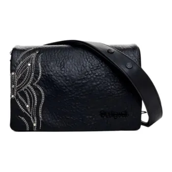 Desigual PU Shoulder Bag Trumpets Women's Black