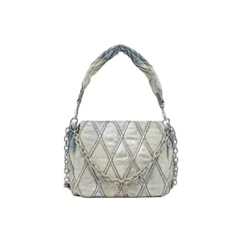 DIESEL Fabric Hobo Bag, Handbag, Shoulder Bag Medium Size Women's Blue