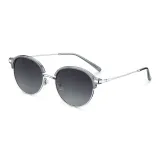 Gray Silver Frame with Gradient Gray Lens