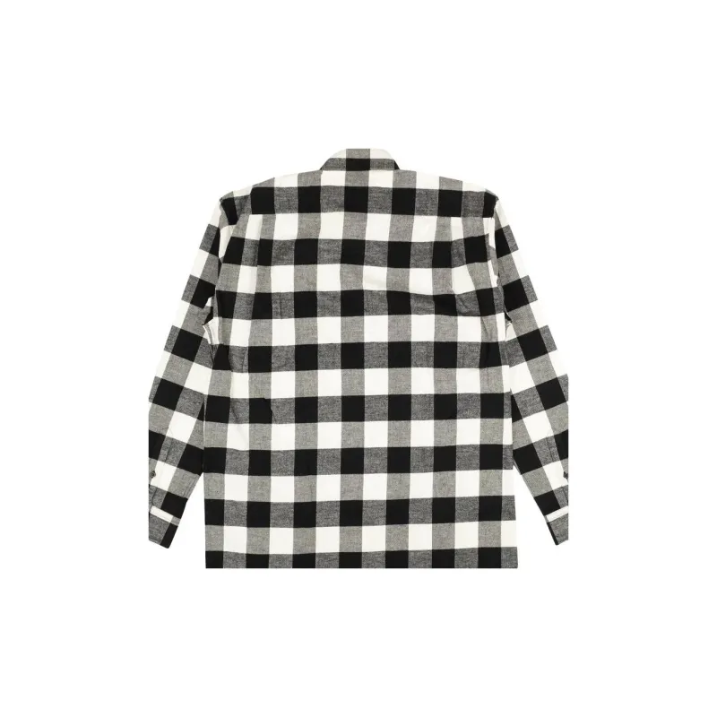 Balenciaga Twill Check Button Down Shirt-4