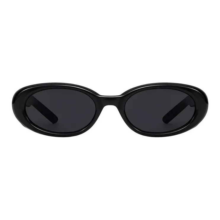 PARMU Plate Frame Oval Sunglasses Unisex-1