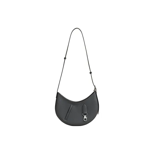 HERMES Togo Leather With Swift Calfskin Crossbody Bag, Shoulder Bag Women's Dusty Gray