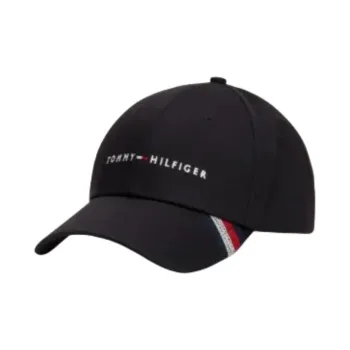 Tommy Hilfiger Organic Cotton, Metal Baseball Caps Men's Black