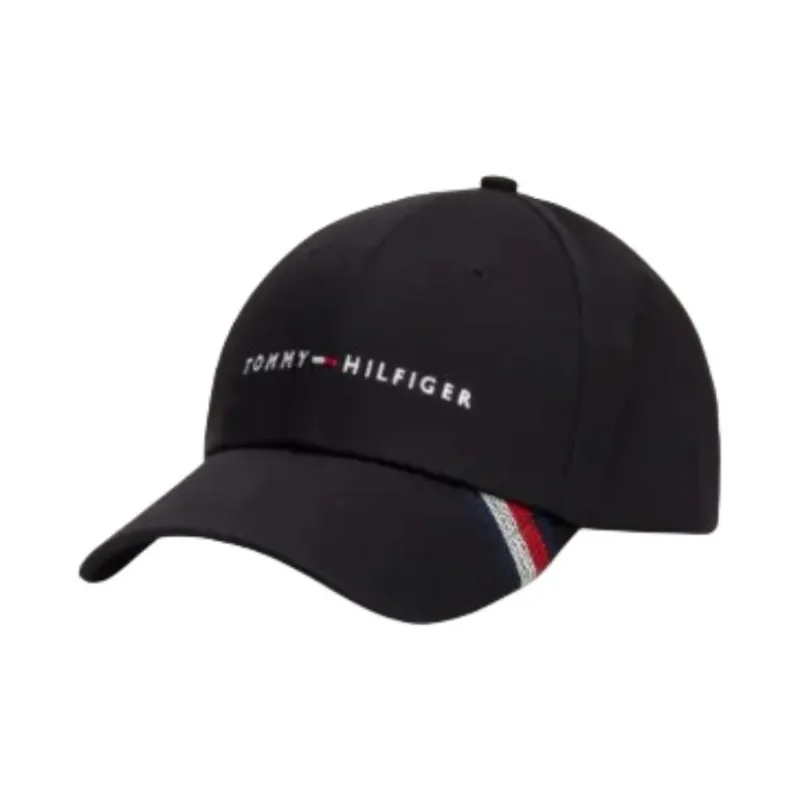 Tommy Hilfiger Organic Cotton, Metal Baseball Caps Men's Black-0