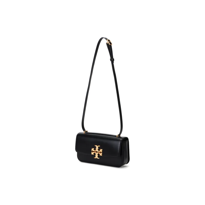 TORY BURCH Eleanor Leather Crossbody Bags Trumpets Women's Black-1