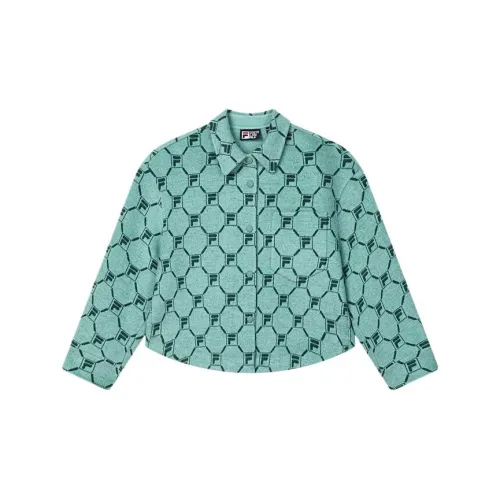 FILA Velvet-feel Coat Women's Dream Field Green